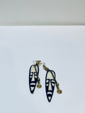 Fangs Tribe mask earrings