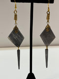 Grey "Magic wand" Earrings