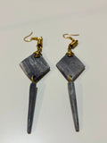 Grey "Magic wand" Earrings